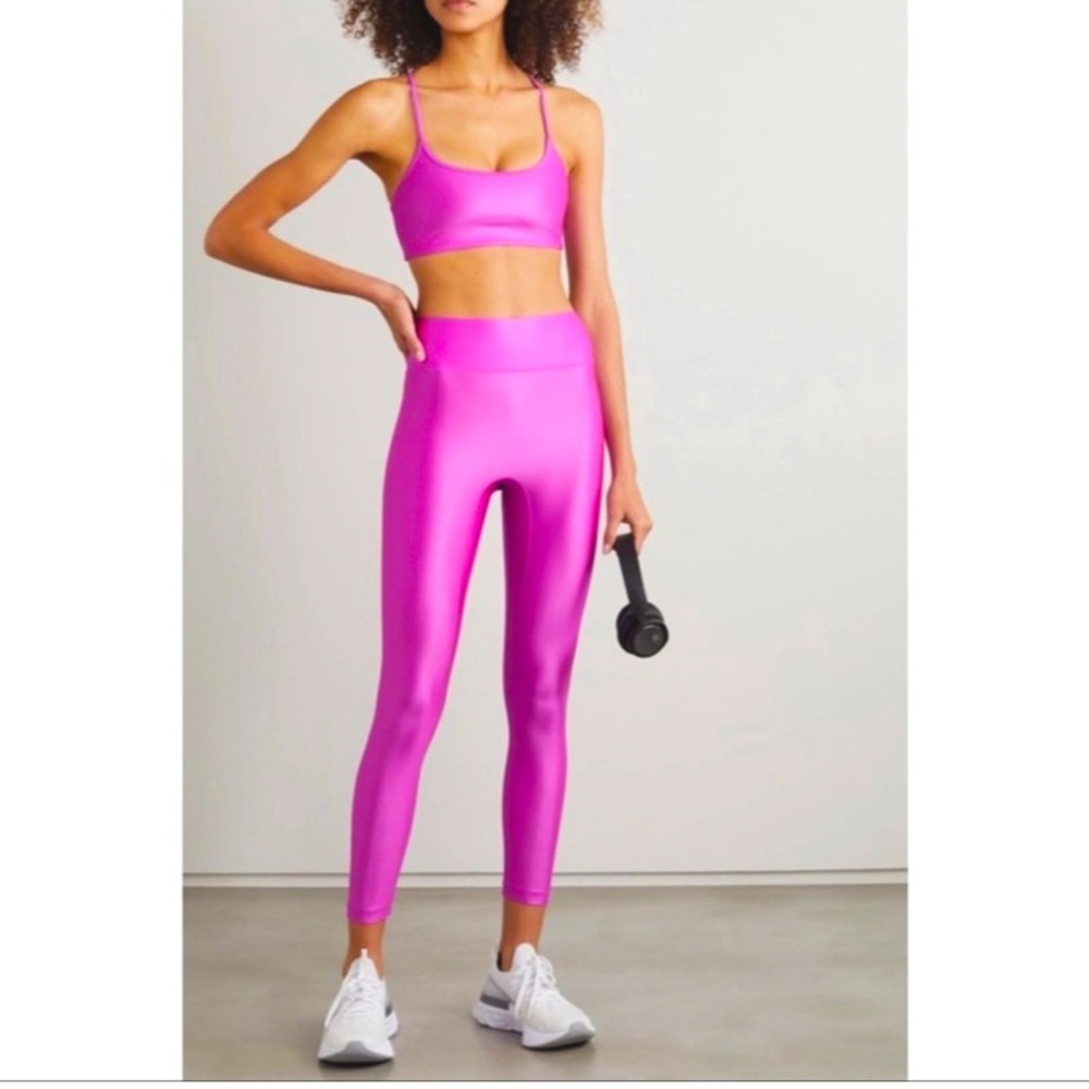 All Access Electric Pink Sports Bra and Legging Matching Set